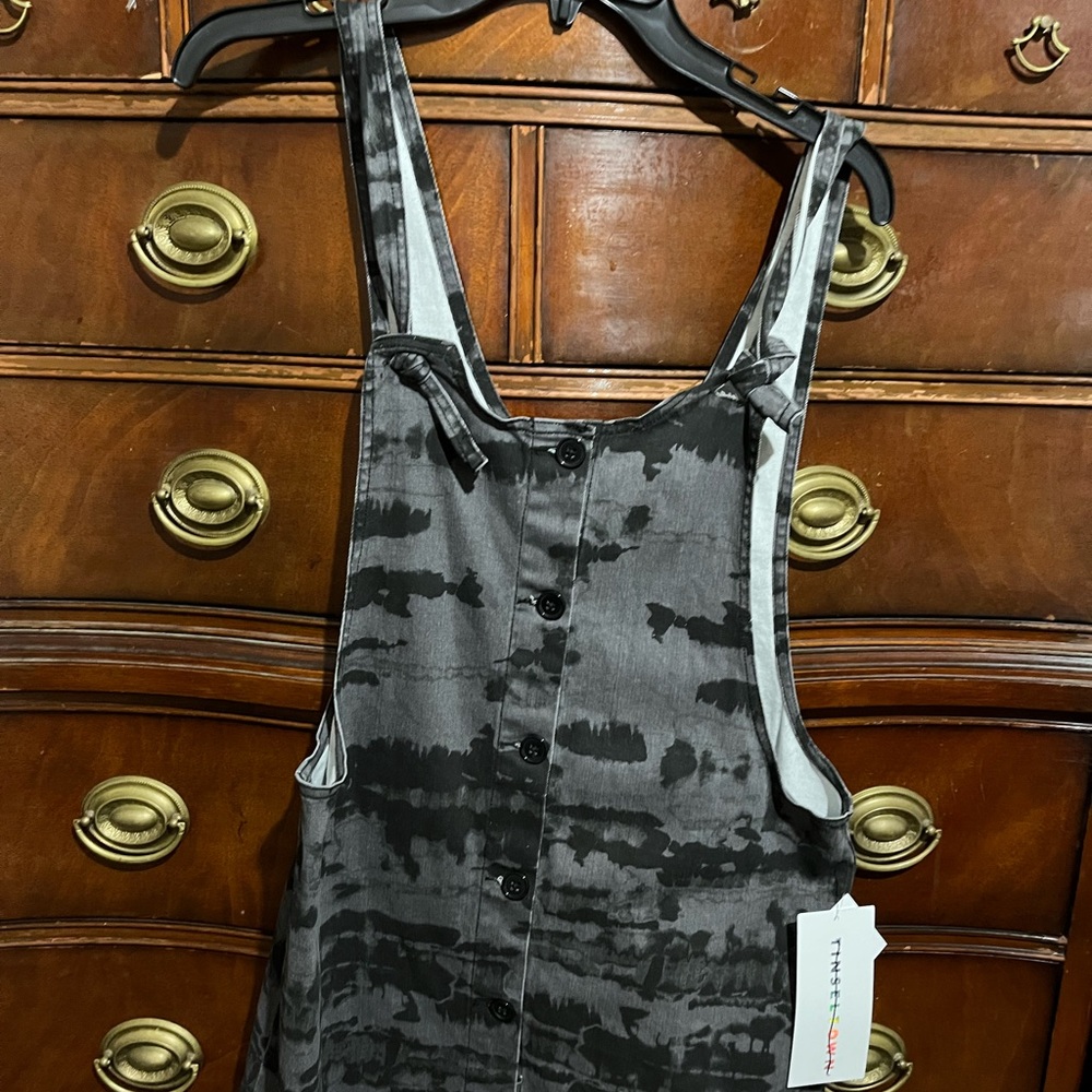 Black skirt overalls